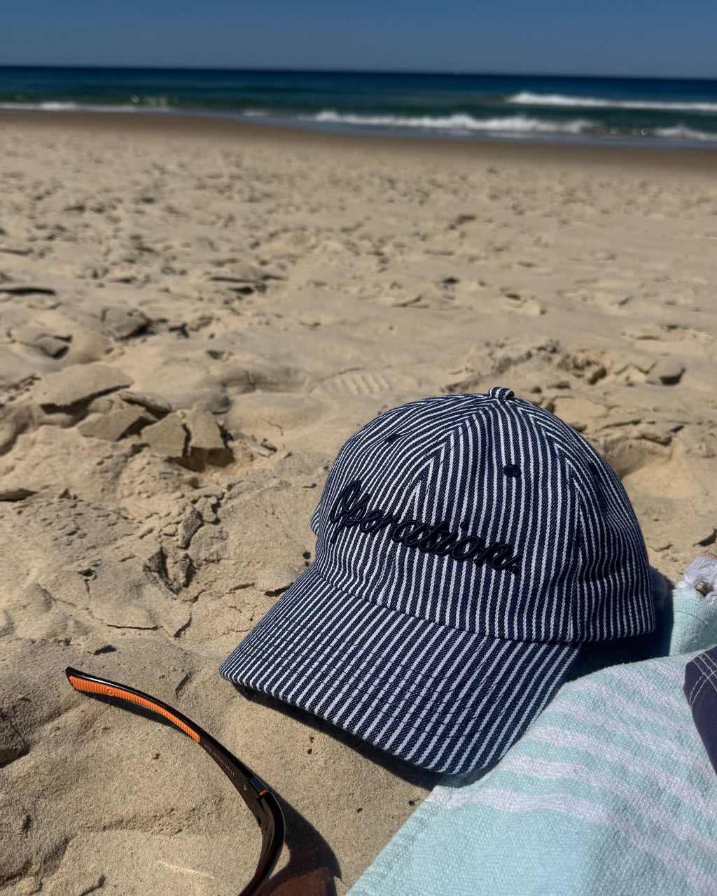 Daily Cap Blue Pinstripe
