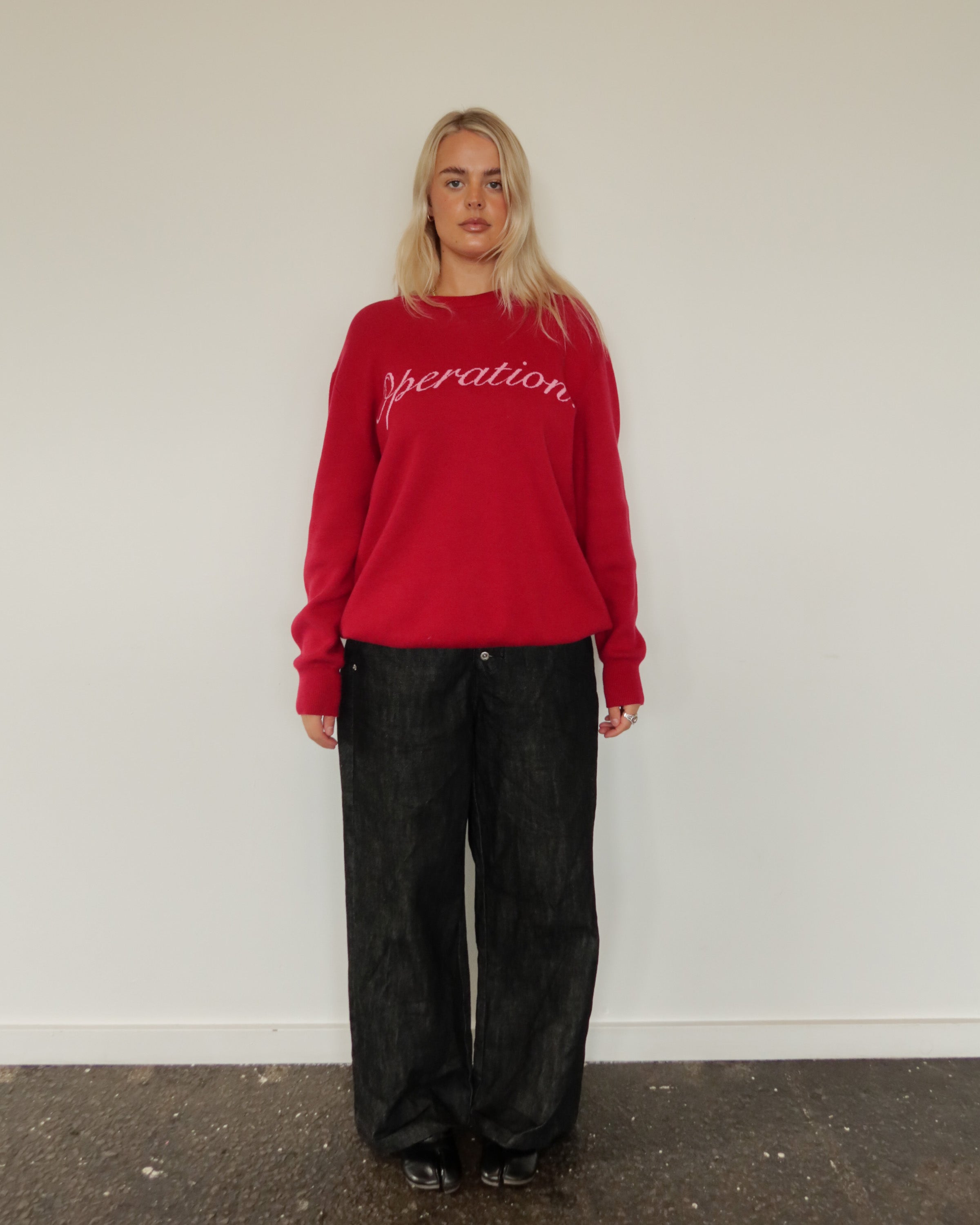 Clara Knit Red.