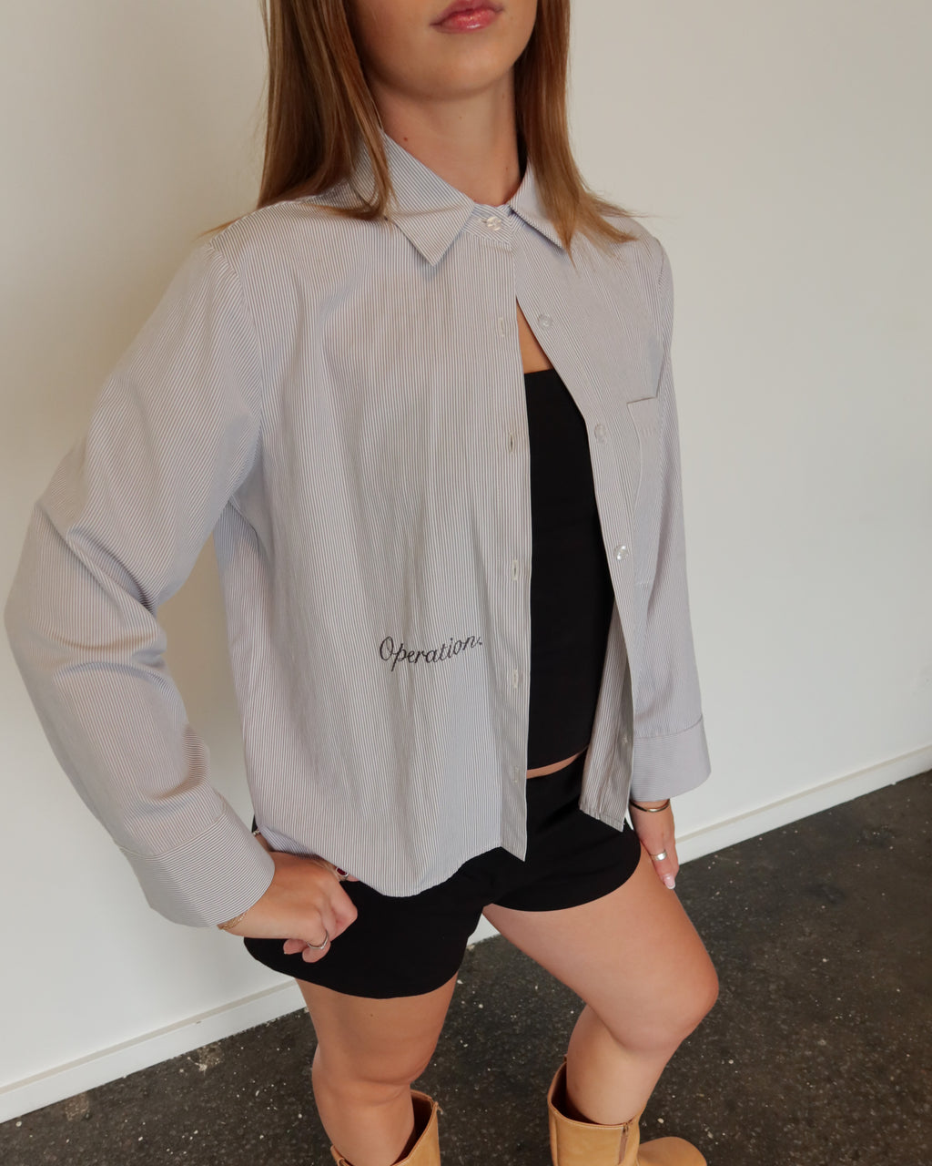 Laila Shirt Grey.