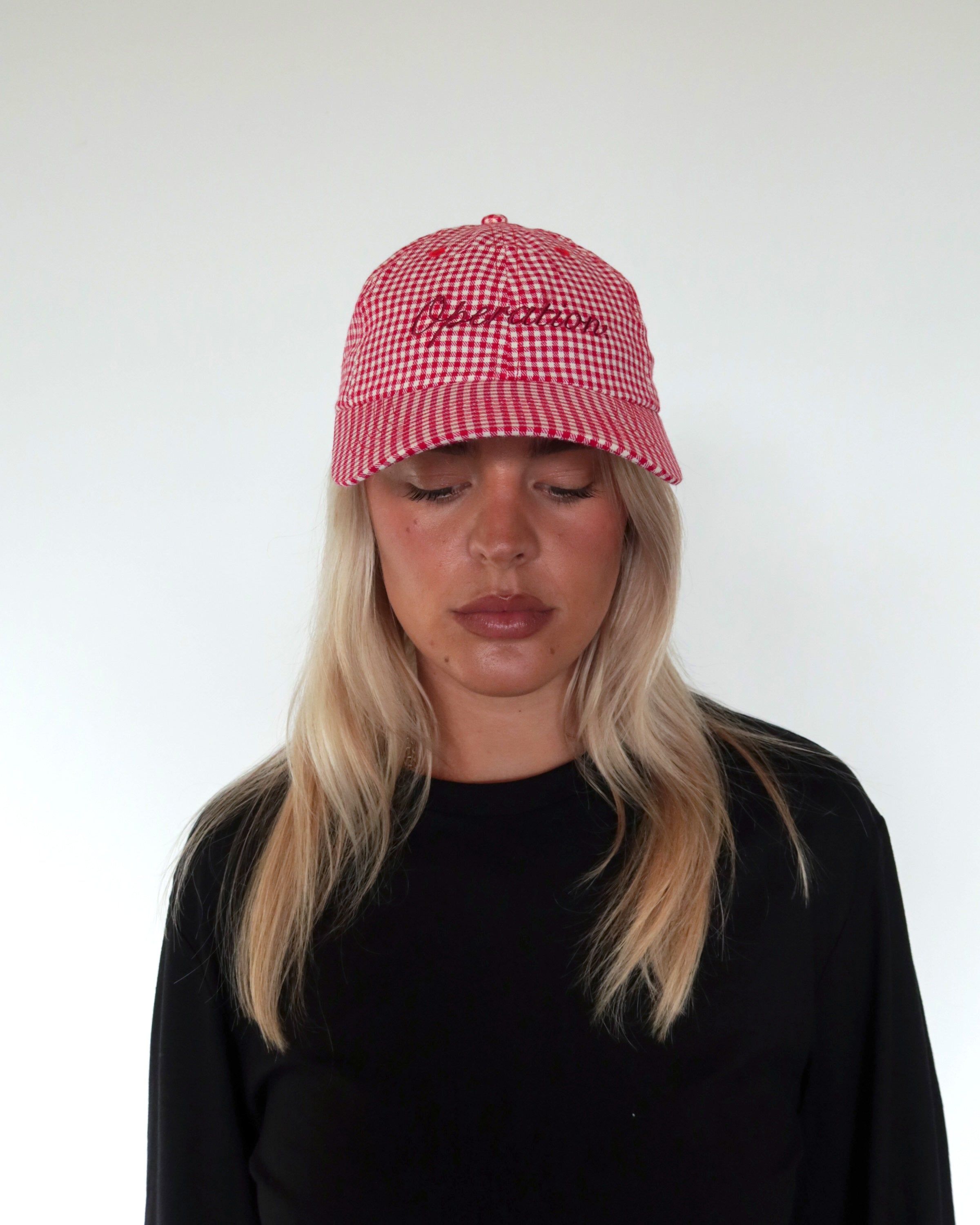 Usual Cap Red Gingham.