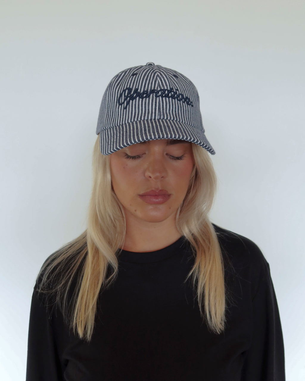 Daily Cap Blue Pinstripe