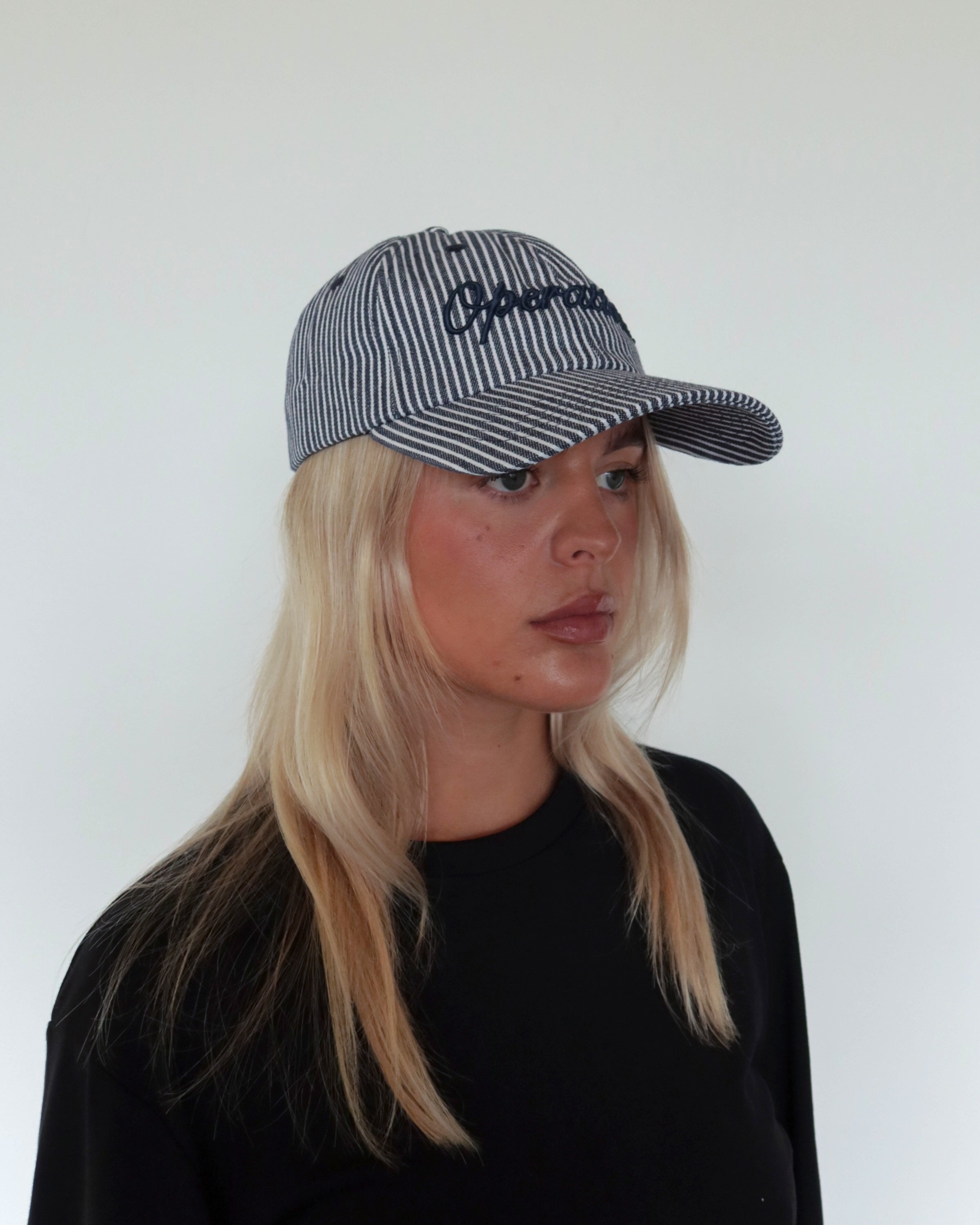 Daily Cap Blue Pinstripe