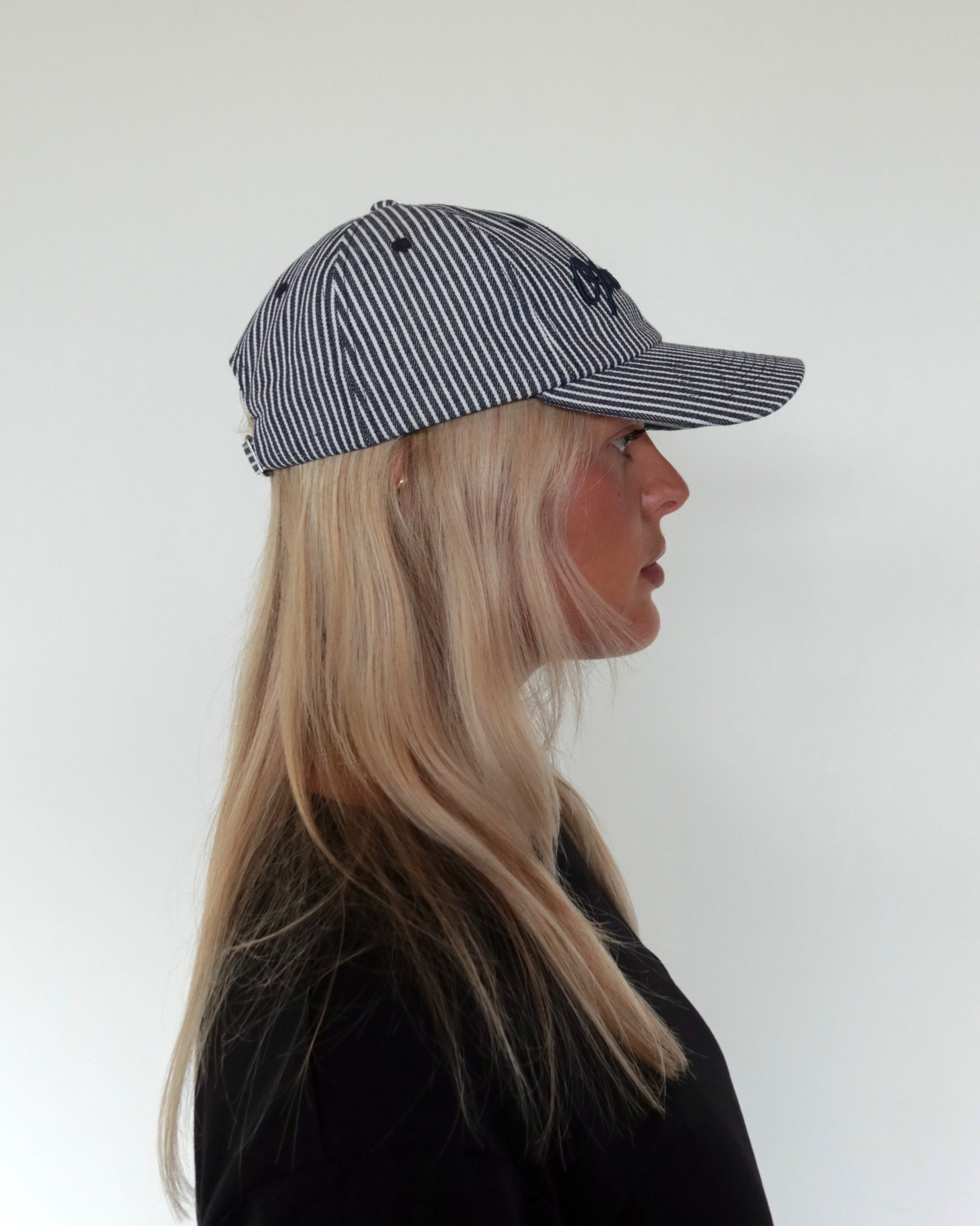Daily Cap Blue Pinstripe