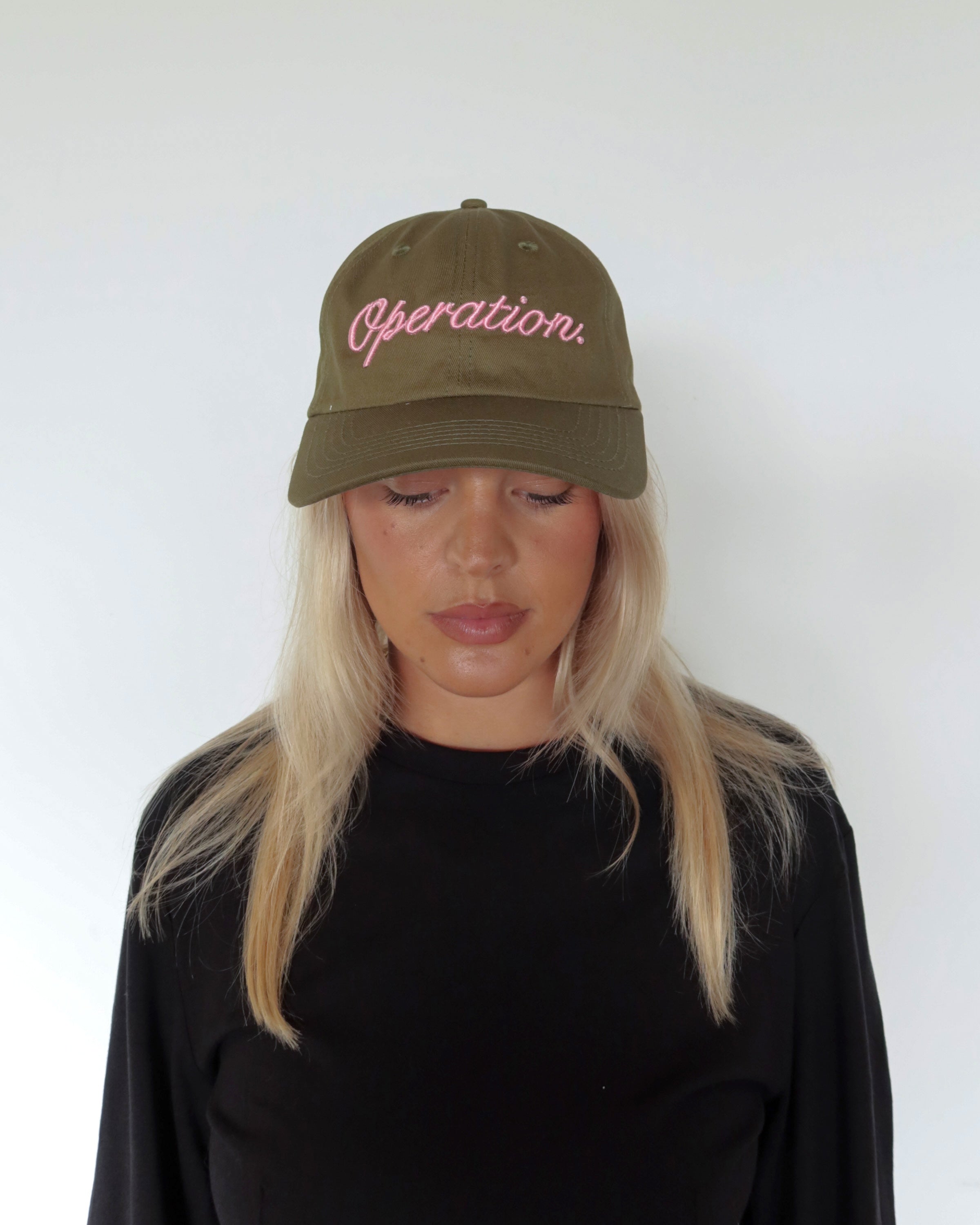 Daily Cap Khaki&Pink