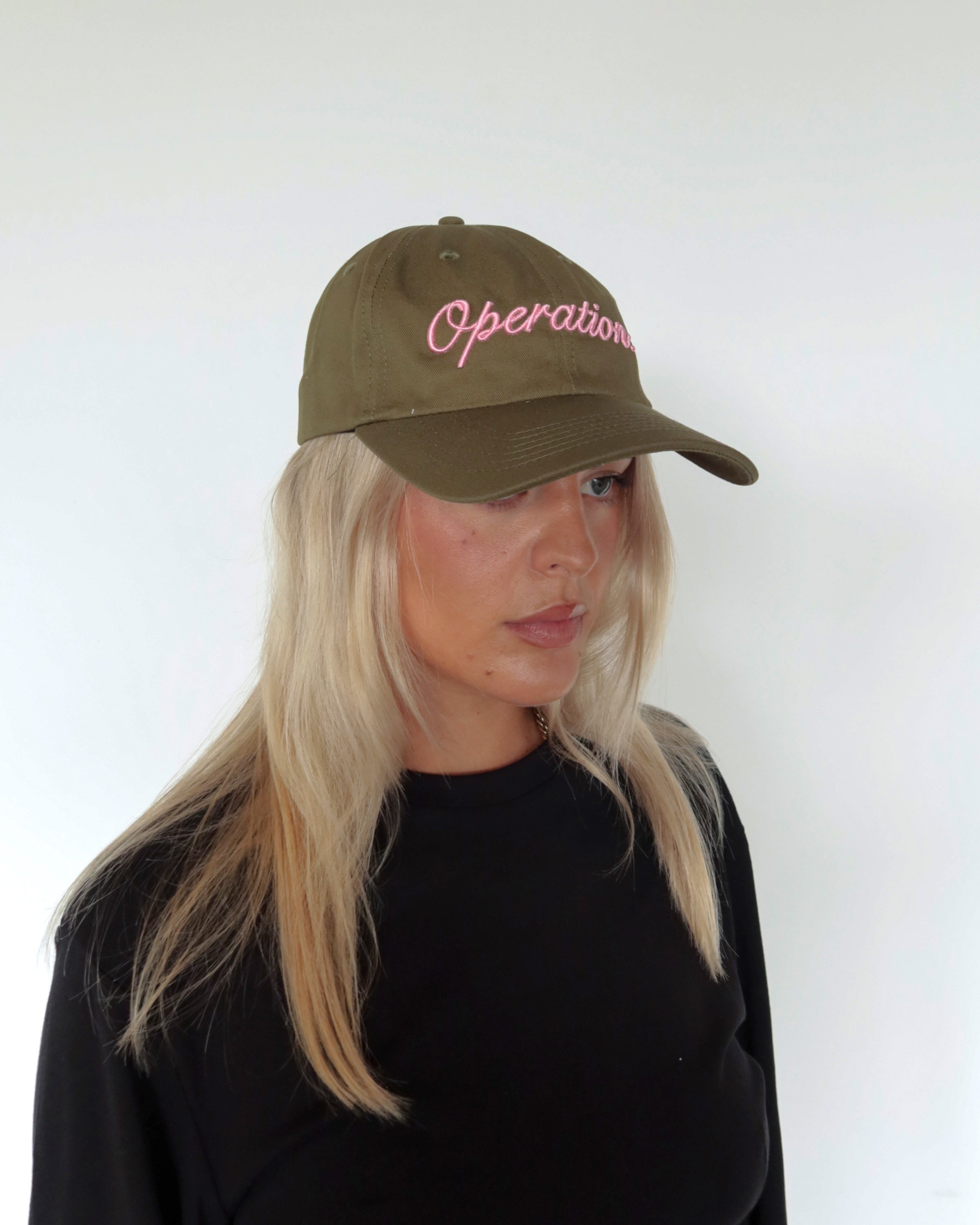 Daily Cap Khaki&Pink