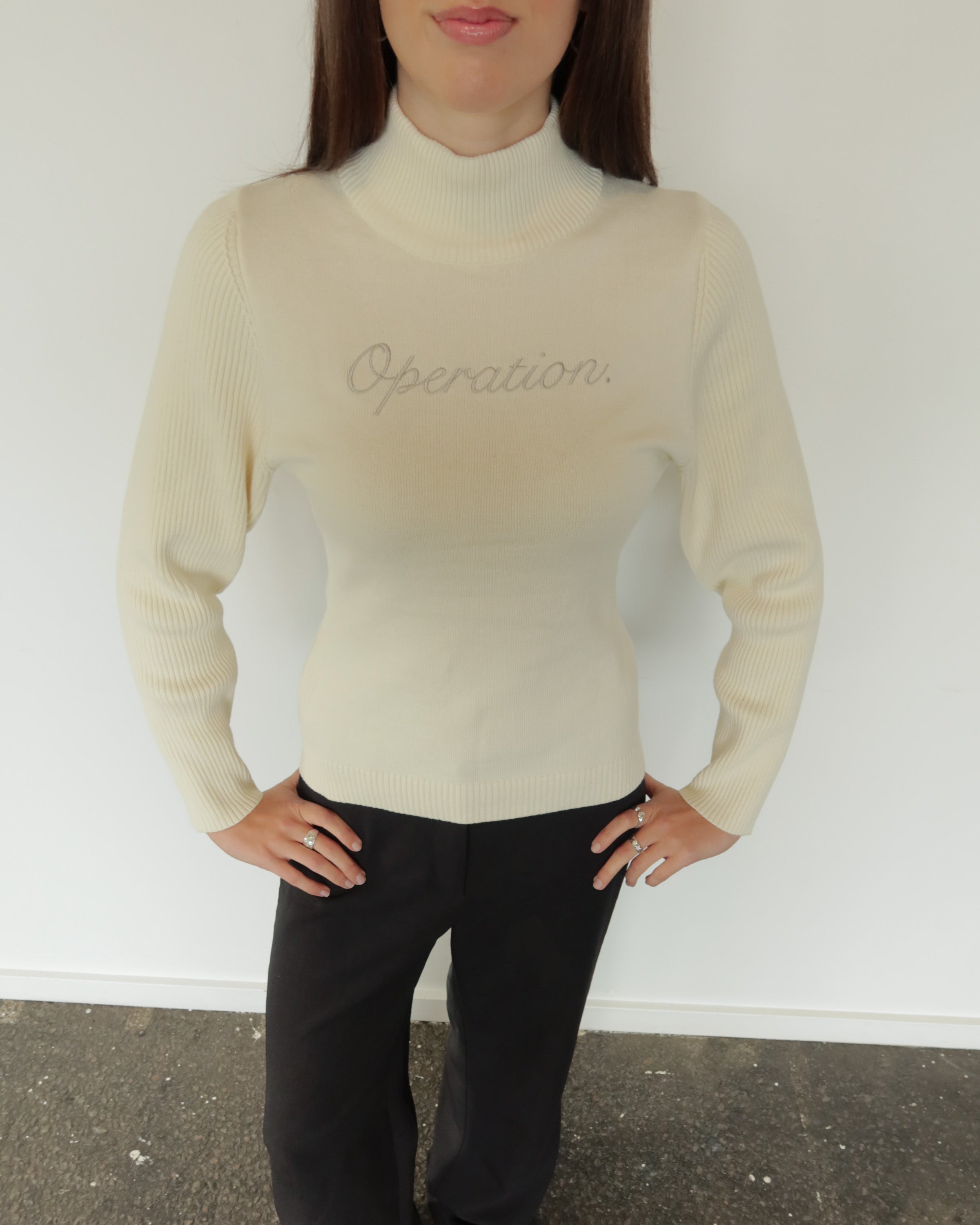 Lacey Knit Vanilla.