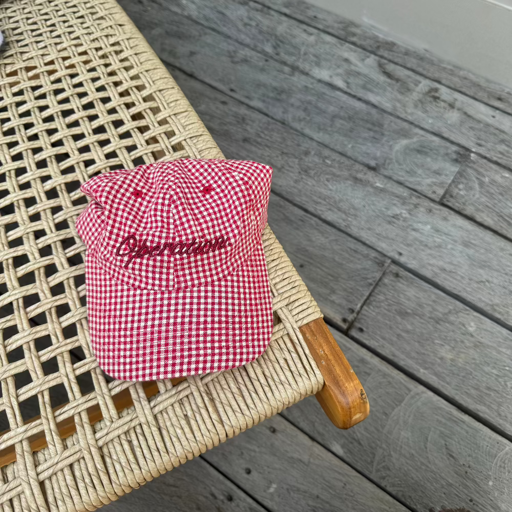 Usual Cap Red Gingham.