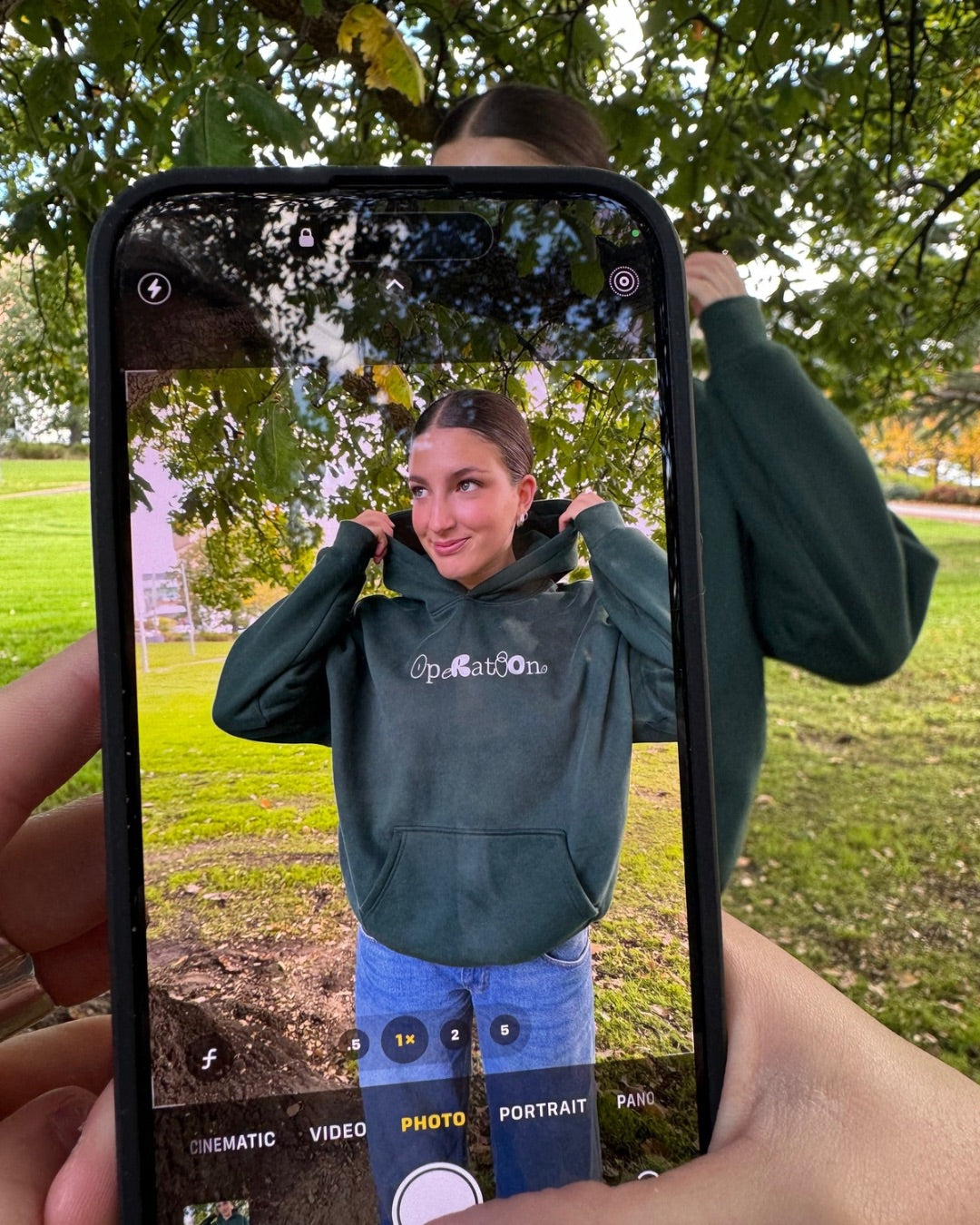 Ivy Hoodie Emerald Green.