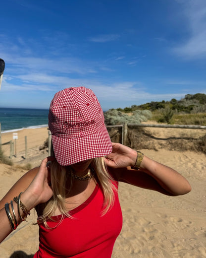Usual Cap Red Gingham.