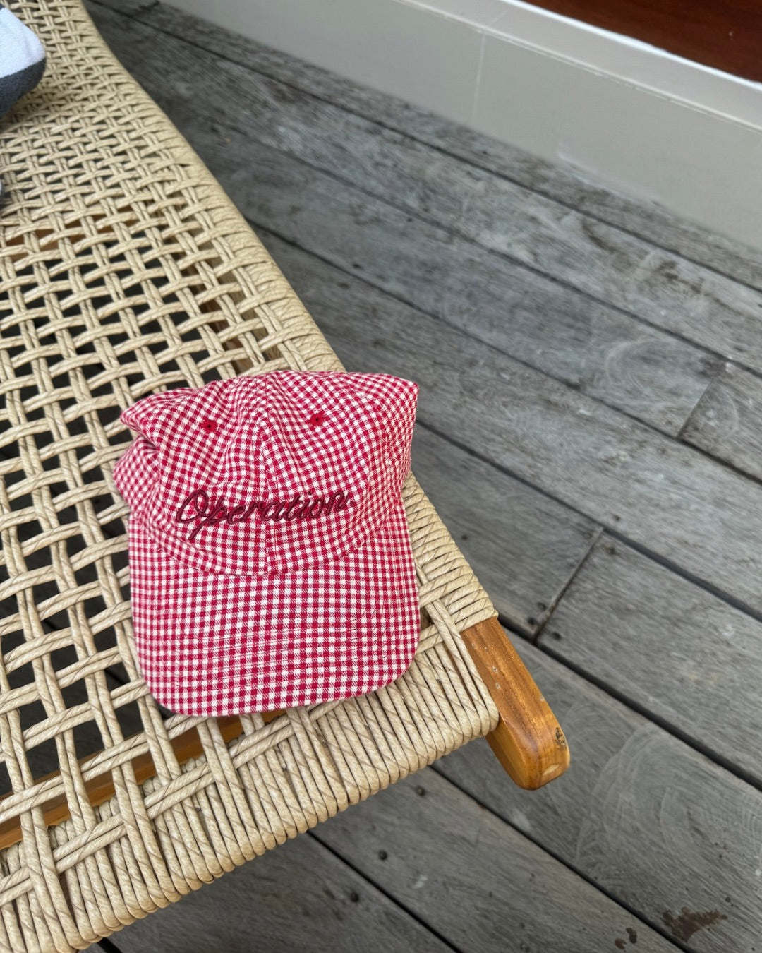 Usual Cap Red Gingham.
